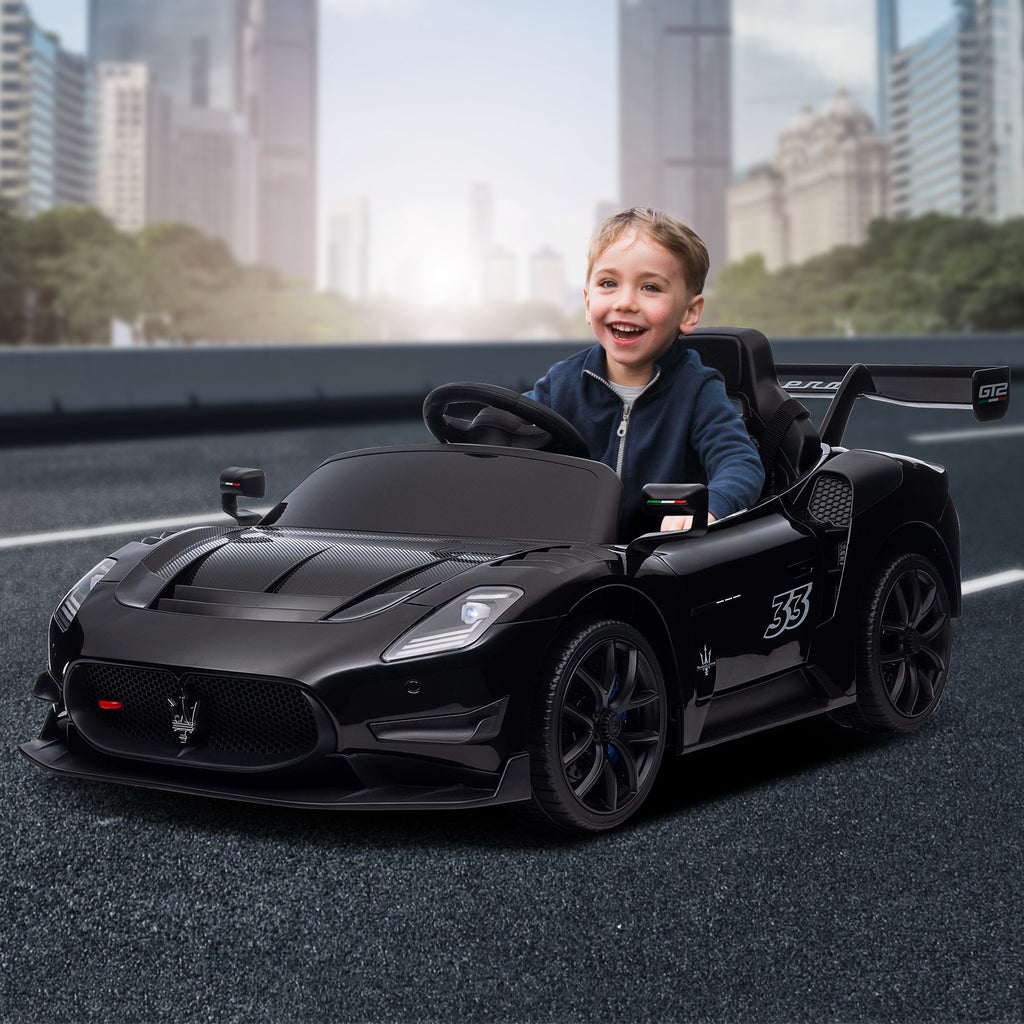 Kahuna Maserati MC20 GT2 Licensed Electric Kids Ride On Race Car Black