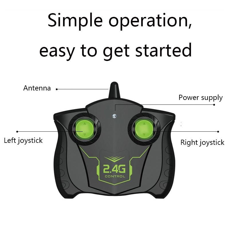 Double-sided Flip Drift Remote Control Toy Stunt Car for Children - Black Orange