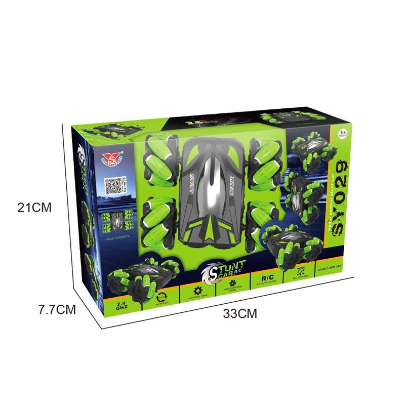 Double-sided Flip Drift Remote Control Toy Stunt Car for Children - Black Orange