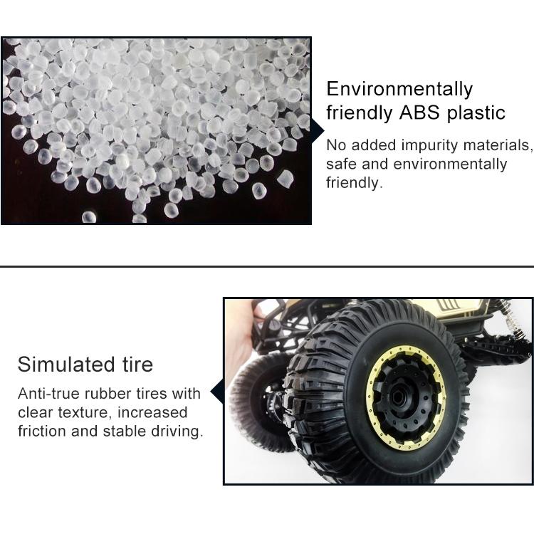 1:8 Alloy Remote Control Climbing Car Off-road Vehicle Toy - Black