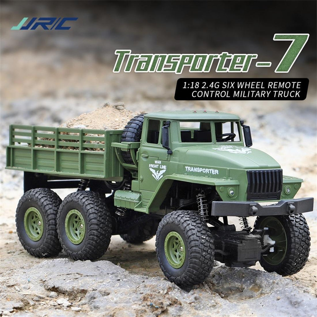 2.4ghz 4ch Remote Control Dongfeng 7 Six-wheeled Armor Truck Toy - Green
