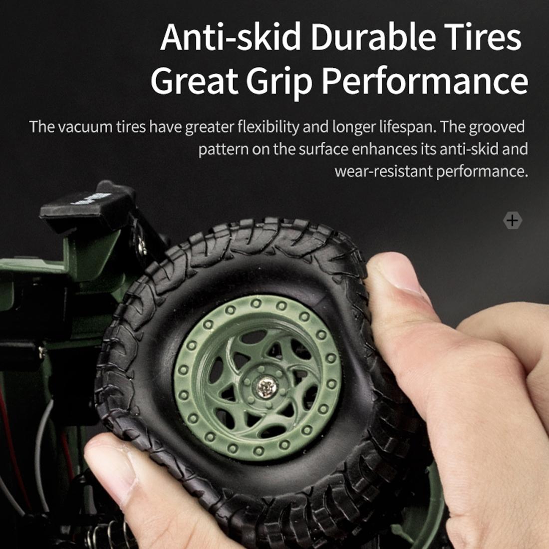 2.4ghz 4ch Remote Control Dongfeng 7 Six-wheeled Armor Truck Toy - Green