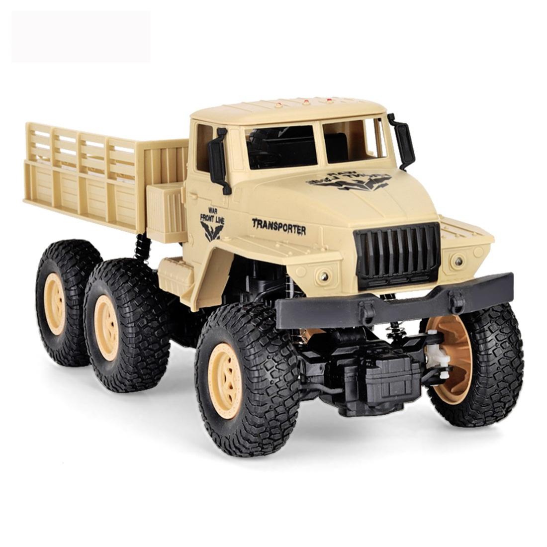 2.4ghz 4ch Remote Control Dongfeng 7 Six-wheeled Armor Truck Toy - Green