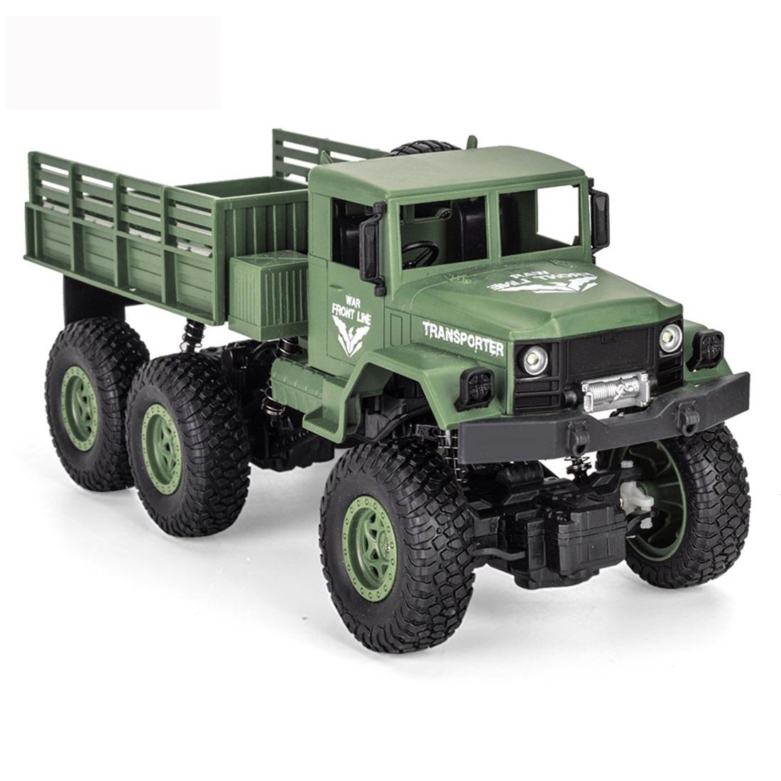 2.4ghz 4ch Rc Dongfeng 8 Six-wheeled Armor Truck Toy - Green