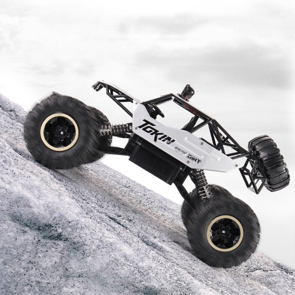 37cm Remote Control Bigfoot Climbing Car - 1 12 Alloy 4wd Cross-country Toy - Gold