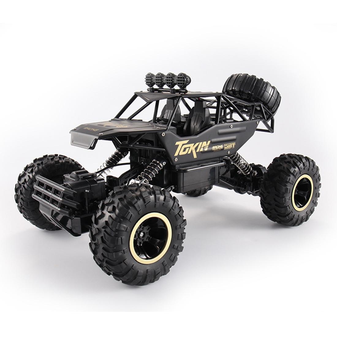 37cm Remote Control Bigfoot Climbing Car - 1 12 Alloy 4wd Cross-country Toy - Gold