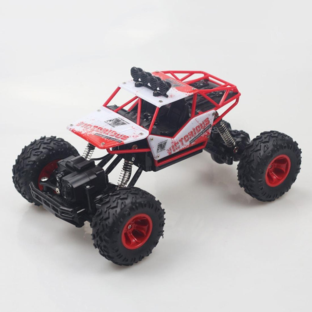 Large 1 16 Alloy Climbing Car - 28cm Remote Control Toy for Cross-country Adventures - Silver