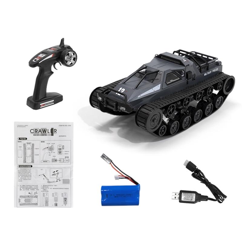2.4g Rc Tracked Tank Off-road Vehicle Toy 1 12 Scale - White